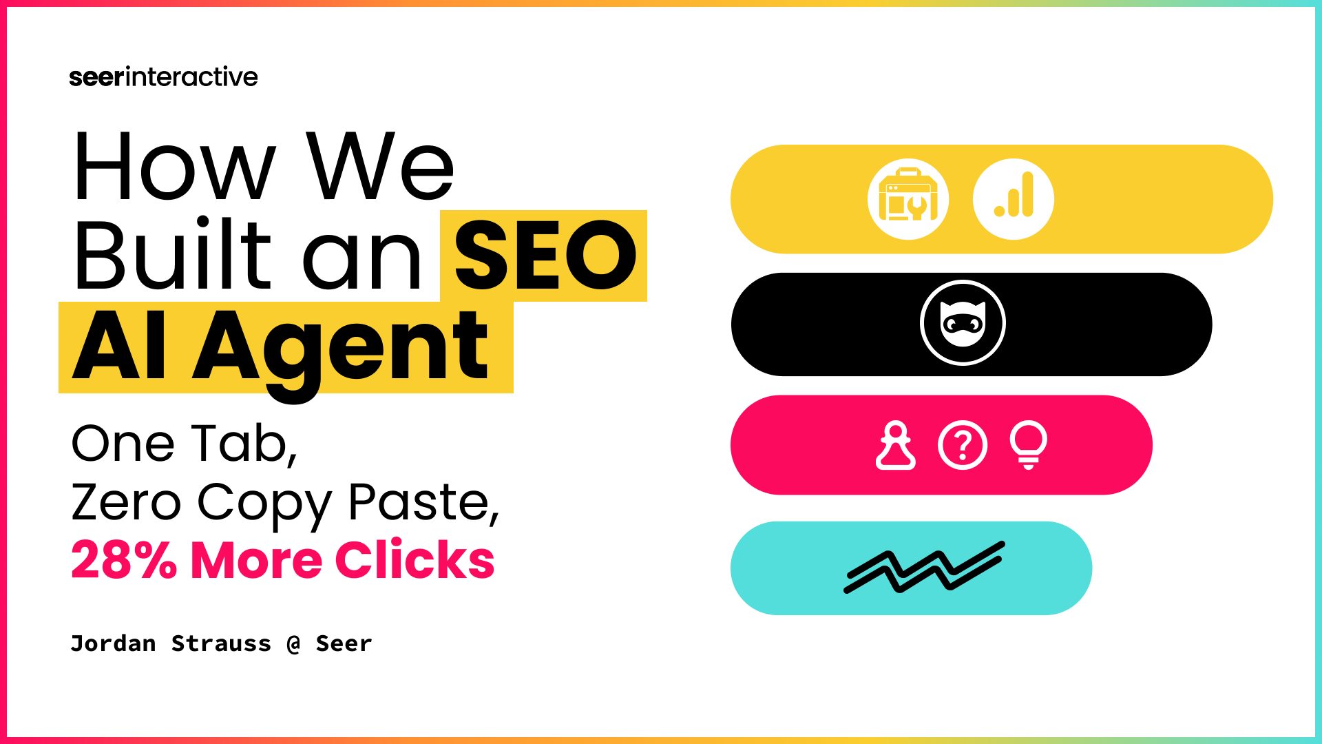How We Built an SEO AI Agent: One Tab, Zero Copy Paste, 28% More Clicks